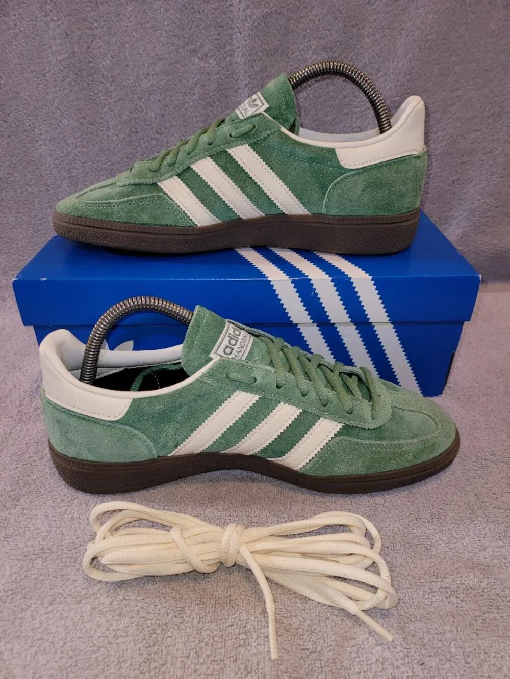 Adidas HANDBALL SPEZIAL IG6192 Preloved Green White Brown Gum Men's Size 7.5